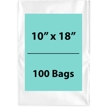Clear poly bags Flat 10 inch (width) X 18 inch (Height) LDPE